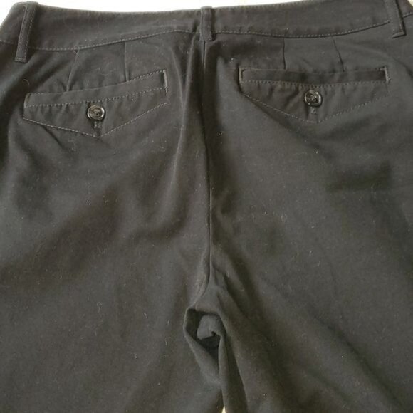 Eddie Bauer Curvy Fit Spandex Black Pocketed High Rise‎ Zippered Sz 8L Pants - Picture 6 of 11